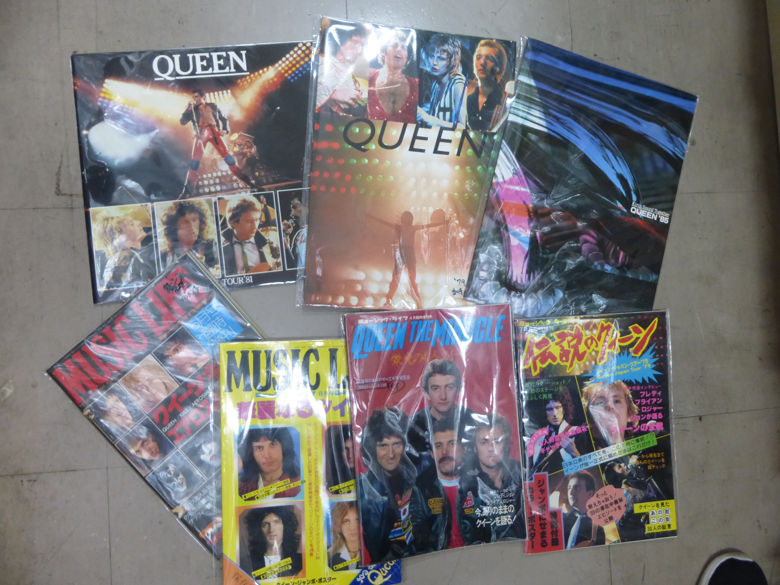 QUEEN／クイーン・ジャパンツアー・パンフ6種 QUEEN／クイーン・ジャパンツアー・パンフ6種